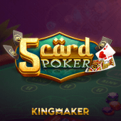 black scatter 5 Card Poker cards game