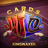 black scatter Cards Hi Lo cards game